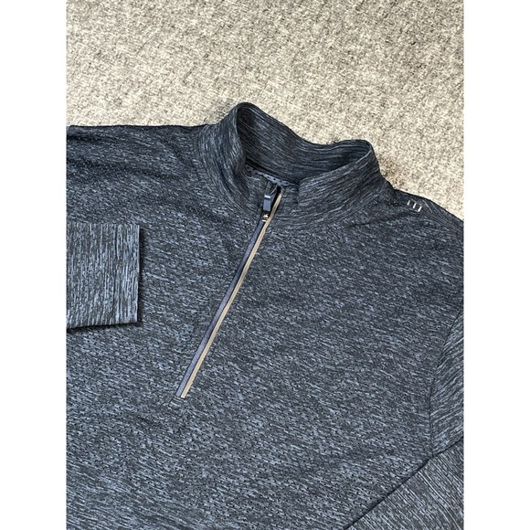 Lululemon Men Large Metal Vent Tech 1/2 Zip Pullover Long Sleeve Blue - Picture 1 of 10